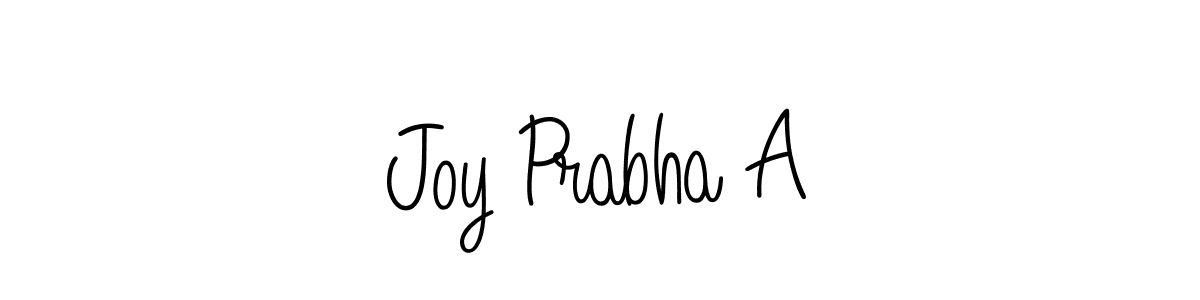 Create a beautiful signature design for name Joy Prabha A. With this signature (Angelique-Rose-font-FFP) fonts, you can make a handwritten signature for free. Joy Prabha A signature style 5 images and pictures png
