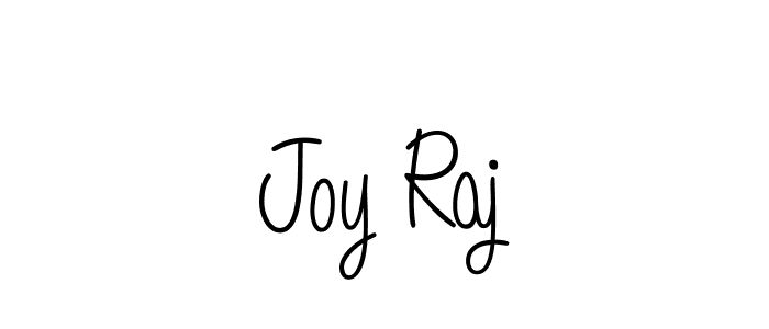 You should practise on your own different ways (Angelique-Rose-font-FFP) to write your name (Joy Raj) in signature. don't let someone else do it for you. Joy Raj signature style 5 images and pictures png