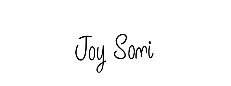 Joy Soni stylish signature style. Best Handwritten Sign (Angelique-Rose-font-FFP) for my name. Handwritten Signature Collection Ideas for my name Joy Soni. Joy Soni signature style 5 images and pictures png