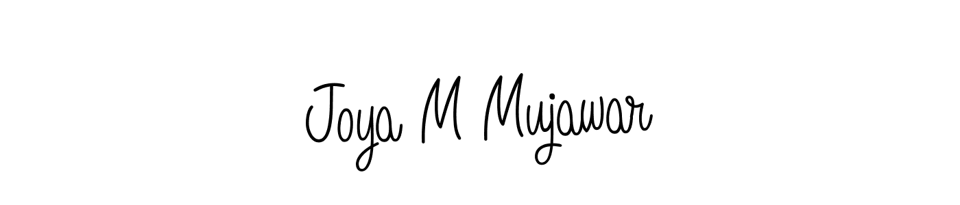 Once you've used our free online signature maker to create your best signature Angelique-Rose-font-FFP style, it's time to enjoy all of the benefits that Joya M Mujawar name signing documents. Joya M Mujawar signature style 5 images and pictures png