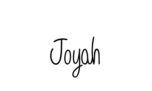 Use a signature maker to create a handwritten signature online. With this signature software, you can design (Angelique-Rose-font-FFP) your own signature for name Joyah. Joyah signature style 5 images and pictures png