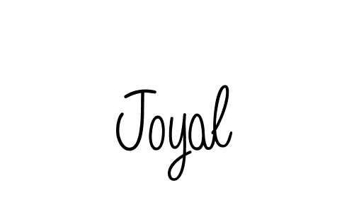 You should practise on your own different ways (Angelique-Rose-font-FFP) to write your name (Joyal) in signature. don't let someone else do it for you. Joyal signature style 5 images and pictures png