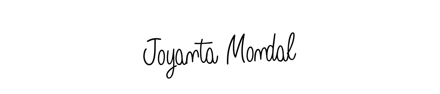 How to make Joyanta Mondal name signature. Use Angelique-Rose-font-FFP style for creating short signs online. This is the latest handwritten sign. Joyanta Mondal signature style 5 images and pictures png