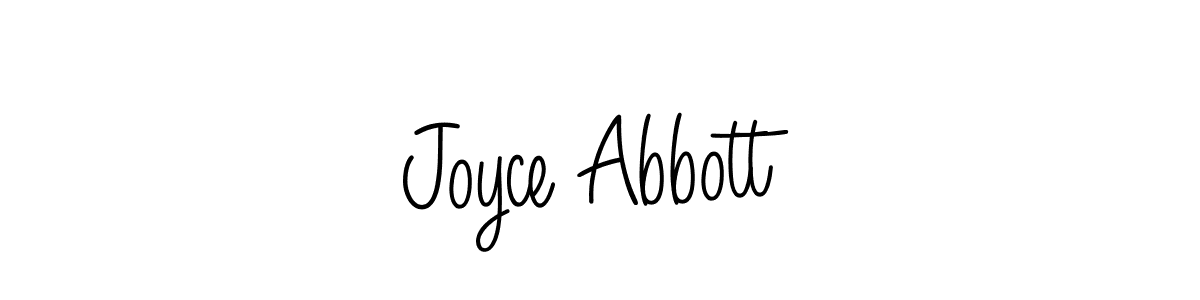 Design your own signature with our free online signature maker. With this signature software, you can create a handwritten (Angelique-Rose-font-FFP) signature for name Joyce Abbott. Joyce Abbott signature style 5 images and pictures png