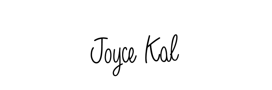 You should practise on your own different ways (Angelique-Rose-font-FFP) to write your name (Joyce Kal) in signature. don't let someone else do it for you. Joyce Kal signature style 5 images and pictures png
