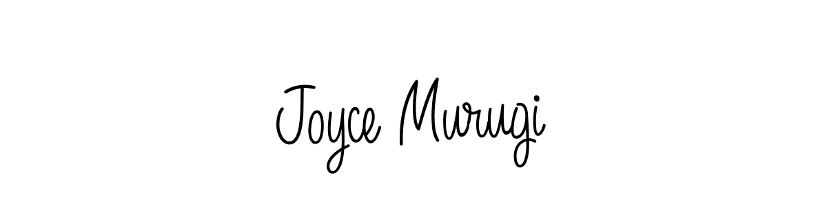 Use a signature maker to create a handwritten signature online. With this signature software, you can design (Angelique-Rose-font-FFP) your own signature for name Joyce Murugi. Joyce Murugi signature style 5 images and pictures png