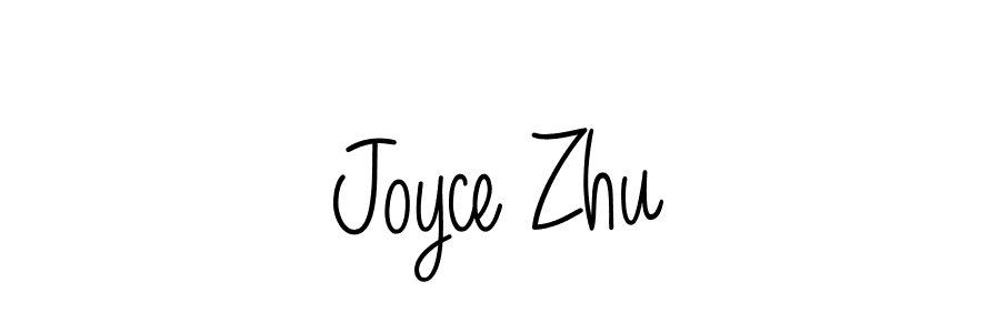 You should practise on your own different ways (Angelique-Rose-font-FFP) to write your name (Joyce Zhu) in signature. don't let someone else do it for you. Joyce Zhu signature style 5 images and pictures png