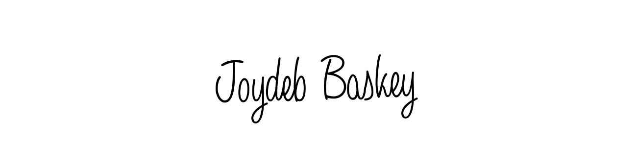 How to make Joydeb Baskey name signature. Use Angelique-Rose-font-FFP style for creating short signs online. This is the latest handwritten sign. Joydeb Baskey signature style 5 images and pictures png