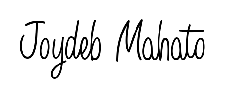 Stand out with a creative autograph for Joydeb Mahato. The Angelique-Rose-font-FFP styling blends modern aesthetics with classic signature flourishes. Joydeb Mahato signature style 5 images and pictures png