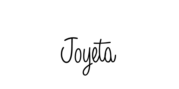 Joyeta stylish signature style. Best Handwritten Sign (Angelique-Rose-font-FFP) for my name. Handwritten Signature Collection Ideas for my name Joyeta. Joyeta signature style 5 images and pictures png