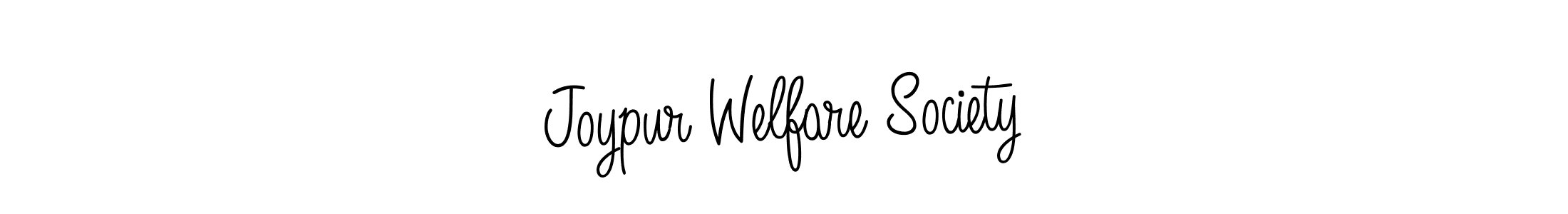 It looks lik you need a new signature style for name Joypur Welfare Society. Design unique handwritten (Angelique-Rose-font-FFP) signature with our free signature maker in just a few clicks. Joypur Welfare Society signature style 5 images and pictures png