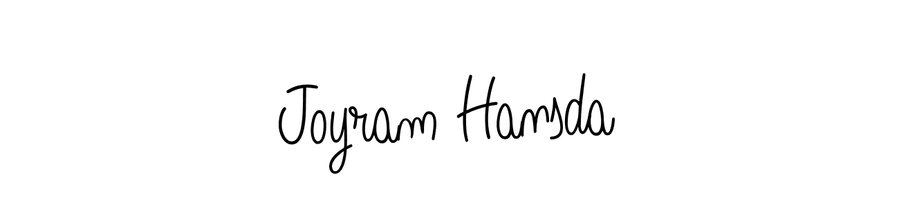 How to Draw Joyram Hansda signature style? Angelique-Rose-font-FFP is a latest design signature styles for name Joyram Hansda. Joyram Hansda signature style 5 images and pictures png