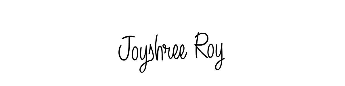 Make a beautiful signature design for name Joyshree Roy. With this signature (Angelique-Rose-font-FFP) style, you can create a handwritten signature for free. Joyshree Roy signature style 5 images and pictures png
