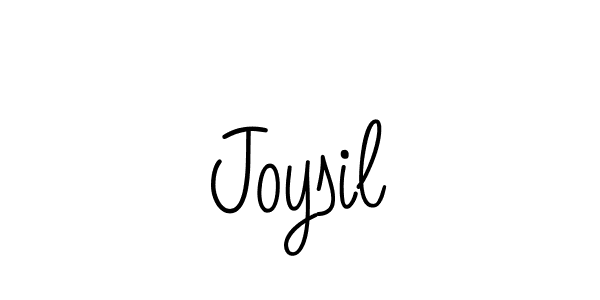 Design your own signature with our free online signature maker. With this signature software, you can create a handwritten (Angelique-Rose-font-FFP) signature for name Joysil. Joysil signature style 5 images and pictures png