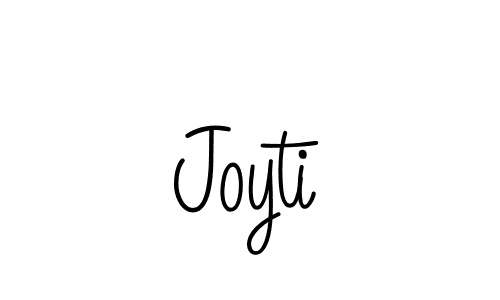 Use a signature maker to create a handwritten signature online. With this signature software, you can design (Angelique-Rose-font-FFP) your own signature for name Joyti. Joyti signature style 5 images and pictures png