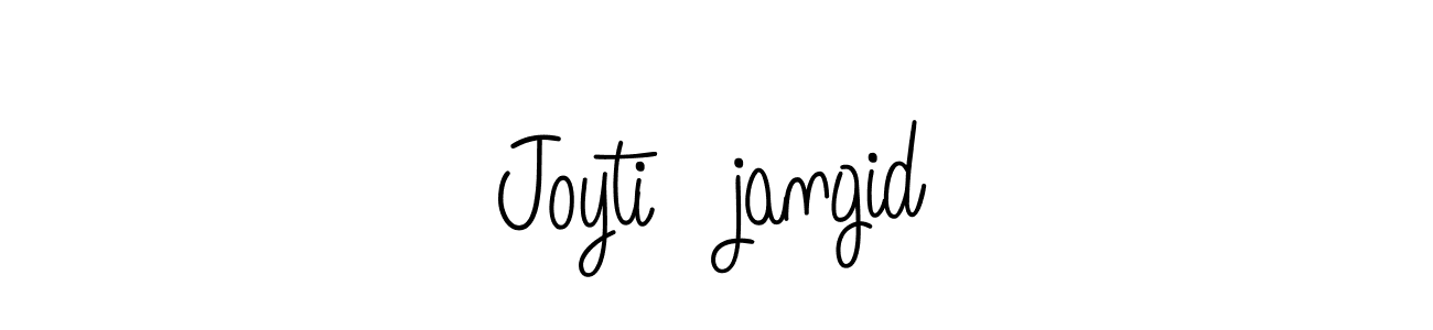 Also we have Joyti jangid name is the best signature style. Create professional handwritten signature collection using Angelique-Rose-font-FFP autograph style. Joyti jangid signature style 5 images and pictures png