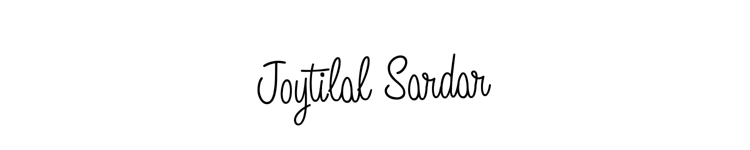 Design your own signature with our free online signature maker. With this signature software, you can create a handwritten (Angelique-Rose-font-FFP) signature for name Joytilal Sardar. Joytilal Sardar signature style 5 images and pictures png