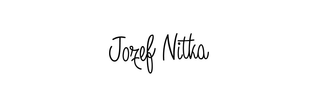 The best way (Angelique-Rose-font-FFP) to make a short signature is to pick only two or three words in your name. The name Jozef Nitka include a total of six letters. For converting this name. Jozef Nitka signature style 5 images and pictures png