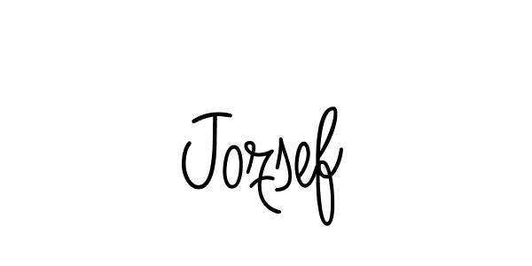 Make a beautiful signature design for name Jozsef. With this signature (Angelique-Rose-font-FFP) style, you can create a handwritten signature for free. Jozsef signature style 5 images and pictures png