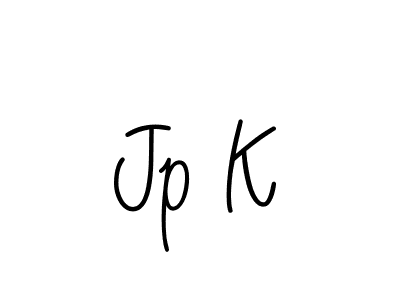 How to make Jp K name signature. Use Angelique-Rose-font-FFP style for creating short signs online. This is the latest handwritten sign. Jp K signature style 5 images and pictures png