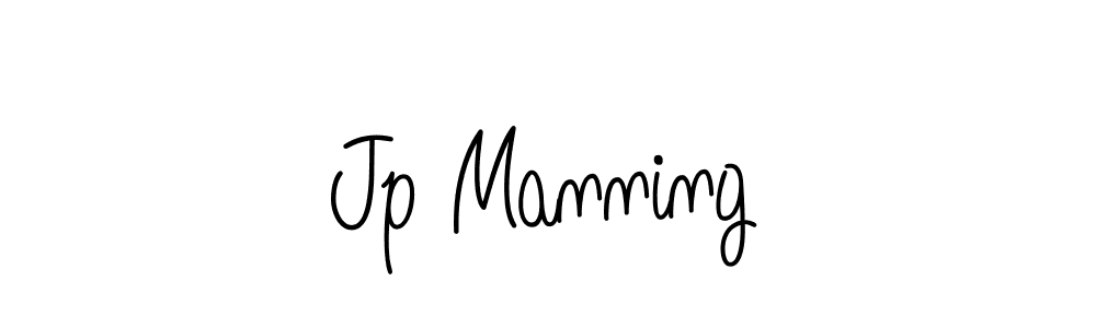 Make a beautiful signature design for name Jp Manning. With this signature (Angelique-Rose-font-FFP) style, you can create a handwritten signature for free. Jp Manning signature style 5 images and pictures png