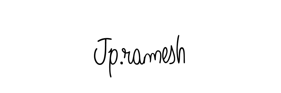 Use a signature maker to create a handwritten signature online. With this signature software, you can design (Angelique-Rose-font-FFP) your own signature for name Jp.ramesh. Jp.ramesh signature style 5 images and pictures png