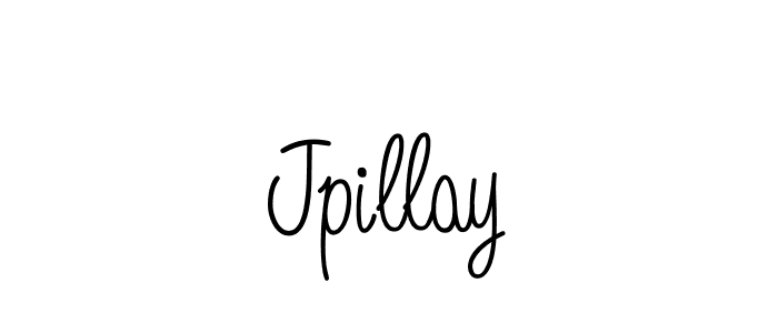How to make Jpillay name signature. Use Angelique-Rose-font-FFP style for creating short signs online. This is the latest handwritten sign. Jpillay signature style 5 images and pictures png