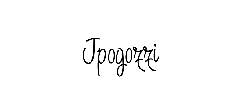 Make a beautiful signature design for name Jpogozzi. With this signature (Angelique-Rose-font-FFP) style, you can create a handwritten signature for free. Jpogozzi signature style 5 images and pictures png