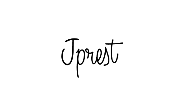 How to make Jprest name signature. Use Angelique-Rose-font-FFP style for creating short signs online. This is the latest handwritten sign. Jprest signature style 5 images and pictures png