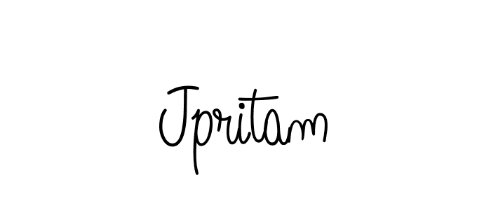 How to make Jpritam signature? Angelique-Rose-font-FFP is a professional autograph style. Create handwritten signature for Jpritam name. Jpritam signature style 5 images and pictures png
