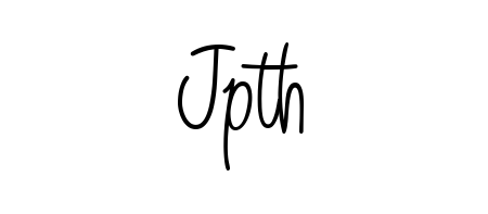 Create an unforgettable impression when signing with Jpth name styled in Angelique-Rose-font-FFP typography. 100% free online generator. Jpth signature style 5 images and pictures png