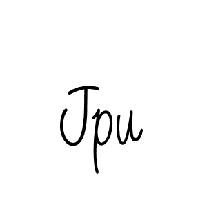 How to make Jpu name signature. Use Angelique-Rose-font-FFP style for creating short signs online. This is the latest handwritten sign. Jpu signature style 5 images and pictures png