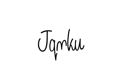 How to make Jqnku name signature. Use Angelique-Rose-font-FFP style for creating short signs online. This is the latest handwritten sign. Jqnku signature style 5 images and pictures png