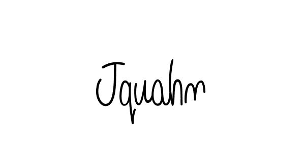 Jquahn stylish signature style. Best Handwritten Sign (Angelique-Rose-font-FFP) for my name. Handwritten Signature Collection Ideas for my name Jquahn. Jquahn signature style 5 images and pictures png