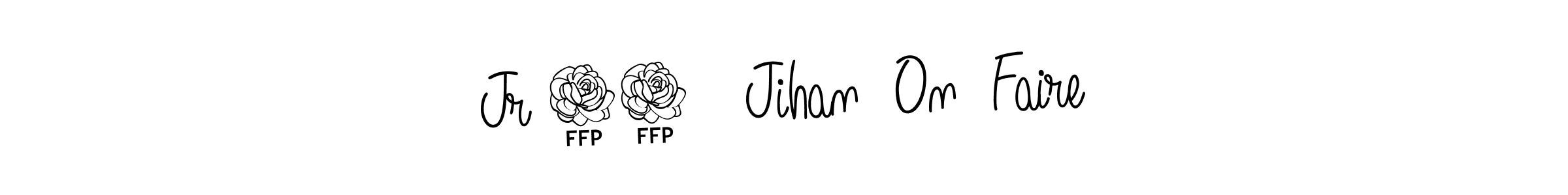 This is the best signature style for the Jr 10   Jihan  On  Faire name. Also you like these signature font (Angelique-Rose-font-FFP). Mix name signature. Jr 10   Jihan  On  Faire signature style 5 images and pictures png