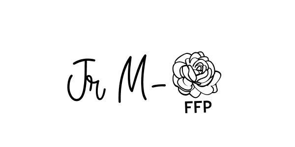 The best way (Angelique-Rose-font-FFP) to make a short signature is to pick only two or three words in your name. The name Jr M-2 include a total of six letters. For converting this name. Jr M-2 signature style 5 images and pictures png