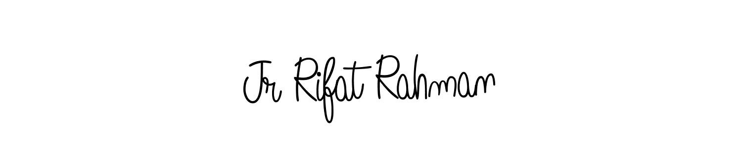 Also we have Jr Rifat Rahman name is the best signature style. Create professional handwritten signature collection using Angelique-Rose-font-FFP autograph style. Jr Rifat Rahman signature style 5 images and pictures png