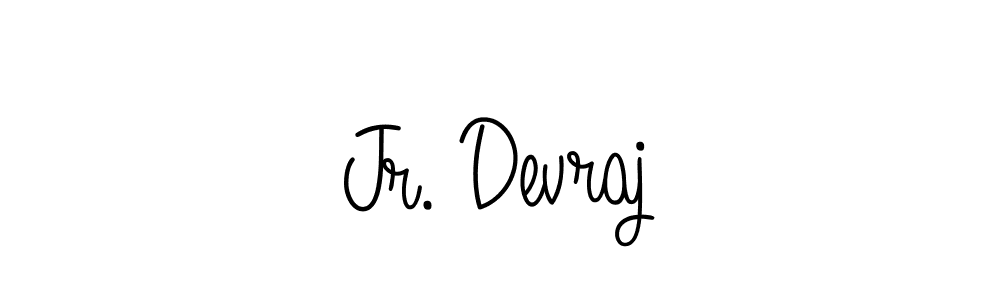 Use a signature maker to create a handwritten signature online. With this signature software, you can design (Angelique-Rose-font-FFP) your own signature for name Jr. Devraj. Jr. Devraj signature style 5 images and pictures png