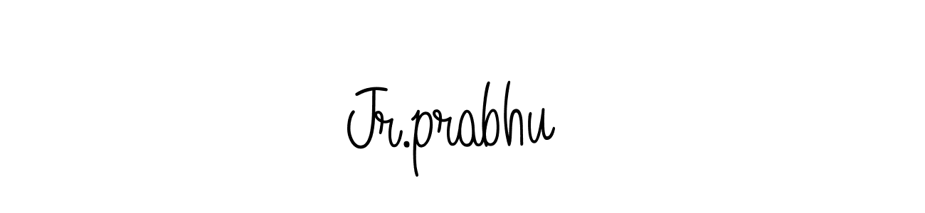 Jr.prabhu ⚓ stylish signature style. Best Handwritten Sign (Angelique-Rose-font-FFP) for my name. Handwritten Signature Collection Ideas for my name Jr.prabhu ⚓. Jr.prabhu ⚓ signature style 5 images and pictures png