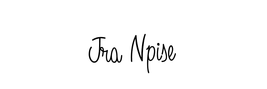 How to make Jra Npise name signature. Use Angelique-Rose-font-FFP style for creating short signs online. This is the latest handwritten sign. Jra Npise signature style 5 images and pictures png