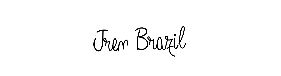 Angelique-Rose-font-FFP is a professional signature style that is perfect for those who want to add a touch of class to their signature. It is also a great choice for those who want to make their signature more unique. Get Jren Brazil name to fancy signature for free. Jren Brazil signature style 5 images and pictures png