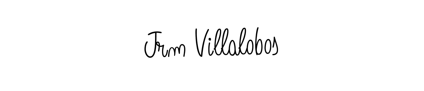 The best way (Angelique-Rose-font-FFP) to make a short signature is to pick only two or three words in your name. The name Jrm Villalobos include a total of six letters. For converting this name. Jrm Villalobos signature style 5 images and pictures png