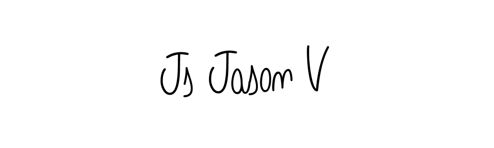 How to Draw Js Jason V signature style? Angelique-Rose-font-FFP is a latest design signature styles for name Js Jason V. Js Jason V signature style 5 images and pictures png