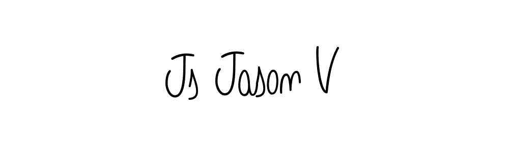 How to Draw Js Jason V signature style? Angelique-Rose-font-FFP is a latest design signature styles for name Js Jason V. Js Jason V signature style 5 images and pictures png