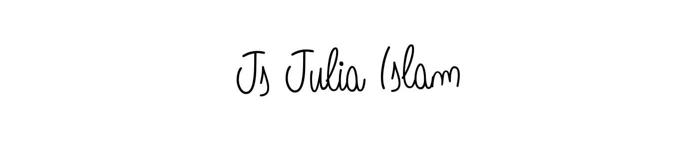 Similarly Angelique-Rose-font-FFP is the best handwritten signature design. Signature creator online .You can use it as an online autograph creator for name Js Julia Islam. Js Julia Islam signature style 5 images and pictures png