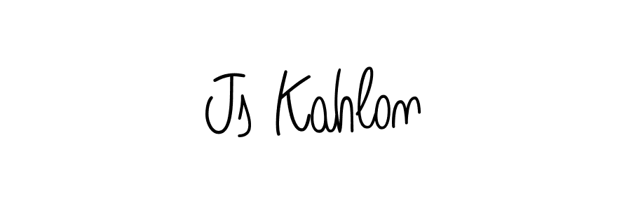 Design your own signature with our free online signature maker. With this signature software, you can create a handwritten (Angelique-Rose-font-FFP) signature for name Js Kahlon. Js Kahlon signature style 5 images and pictures png