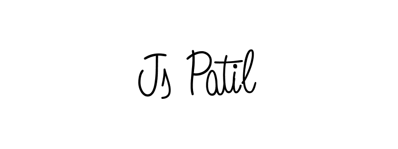 Design your own signature with our free online signature maker. With this signature software, you can create a handwritten (Angelique-Rose-font-FFP) signature for name Js Patil. Js Patil signature style 5 images and pictures png