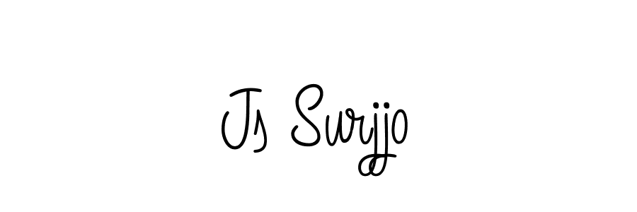 The best way (Angelique-Rose-font-FFP) to make a short signature is to pick only two or three words in your name. The name Js Surjjo include a total of six letters. For converting this name. Js Surjjo signature style 5 images and pictures png