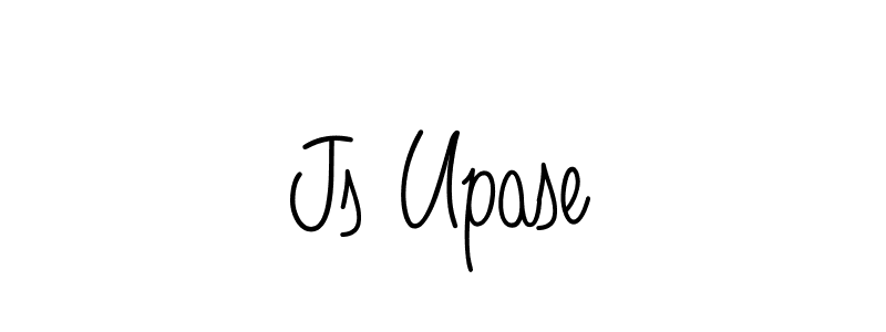 You should practise on your own different ways (Angelique-Rose-font-FFP) to write your name (Js Upase) in signature. don't let someone else do it for you. Js Upase signature style 5 images and pictures png