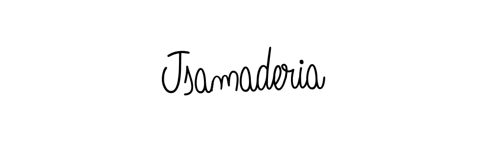 You should practise on your own different ways (Angelique-Rose-font-FFP) to write your name (Jsamaderia) in signature. don't let someone else do it for you. Jsamaderia signature style 5 images and pictures png
